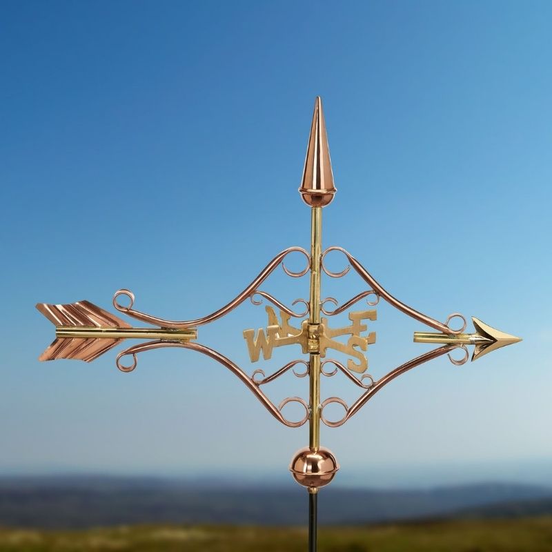 Copper Arrow Weathervane