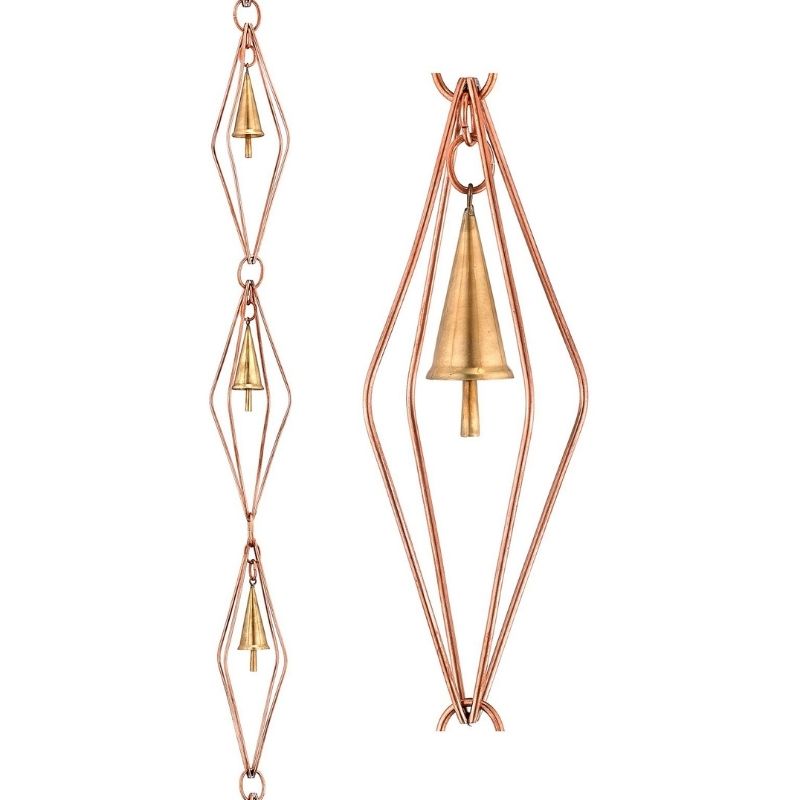 Copper Bells Rain Chain